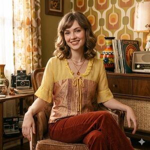 Maggie Walt 💯 Silk Blouse